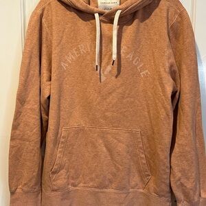 American Eagle Outfitters Men's Tan Hoodie